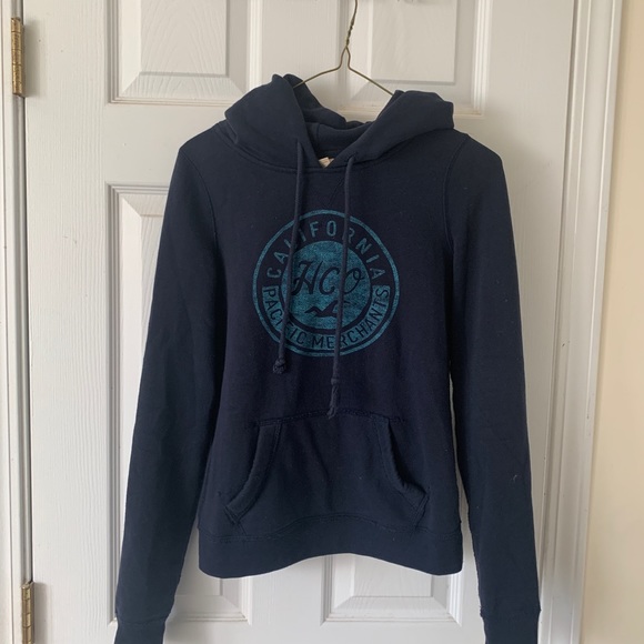 2/for$35 Hollister dark blue hoodie!! - Picture 3 of 5